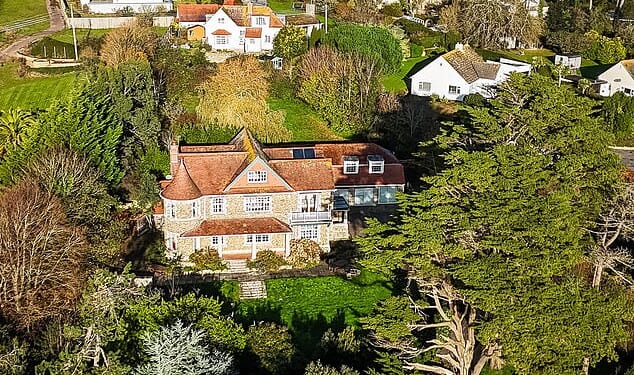 Upcott House, a five-bed detached property perched on a 100-metre cliff off Old Beer Road in Seaton