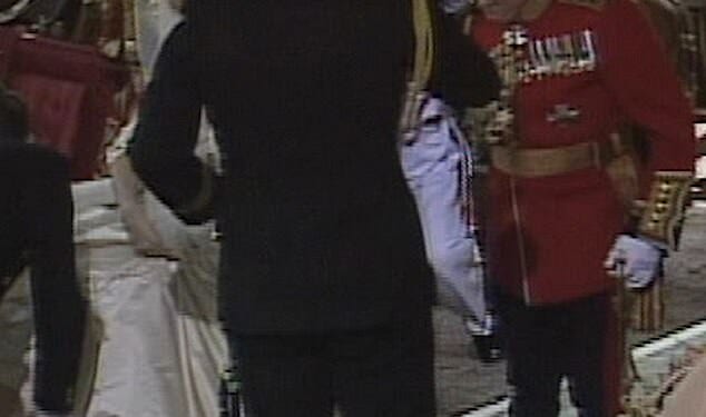 A sweet moment from Andrew's wedding to Sarah Ferguson at Westminster Abbey in July 1986 shows just how close the former Duke of York and Prince William (pictured sharing a hug) once were