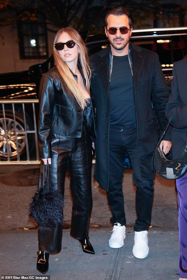 The former couple pictured December 14, 2024, in New York City