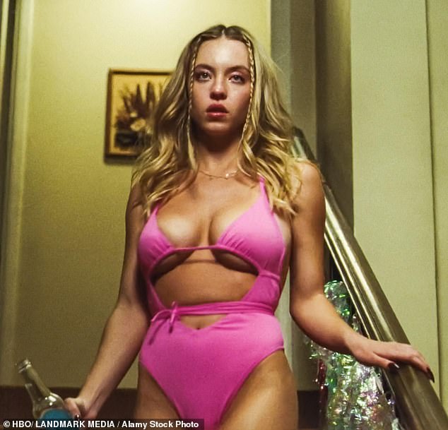 Sydney Sweeney has spoken of the 'mental challenge' of having to lose the weight she gained for her film Christy to resume filming for Euphoria (pictured in 2022 for the HBO show)