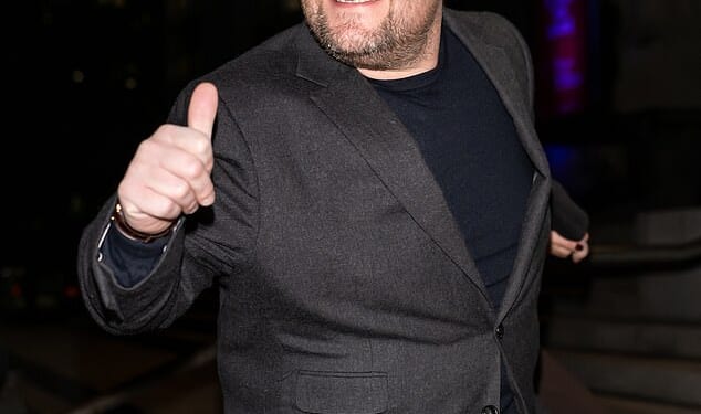 The Gavin & Stacey star has laid down paving slabs outside his £11.5 million North London mansion so he has somewhere to store his bins