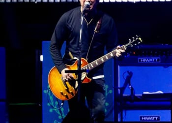 Noel Gallagher on stage at Oasis's 'Live '25' Reunion Tour in Mexico City, a tour which earnt £50million from ticket sales alone