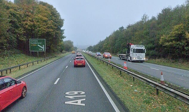 The A19 where a crash involving a 17-year-old girl and a 19-year-old man happened last night