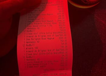 The eye-watering bar bill run up by a mystery former sportsman for his table of 12 at a Manchester nightclub