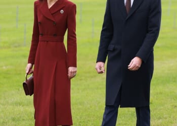 Laura Windsor, dubbed the Queen of Etiquette, says a lady should be able to walk across grass in heels with the same ease as the Princess of Wales (pictured at Windsor Castle in September during Donald Trump's state visit)