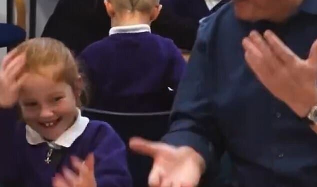 Sir Keir Starmer couldn't hide his smile as he performed a viral social media dance with school children