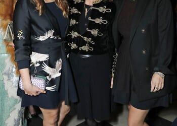 Famously close, 'the tripod' is the nickname used by Sarah Ferguson and her daughters, Princesses Beatrice and Eugenie, to describe their mutually supportive relationship. Pictured (L-R) are Beatrice, Sarah and Eugenie
