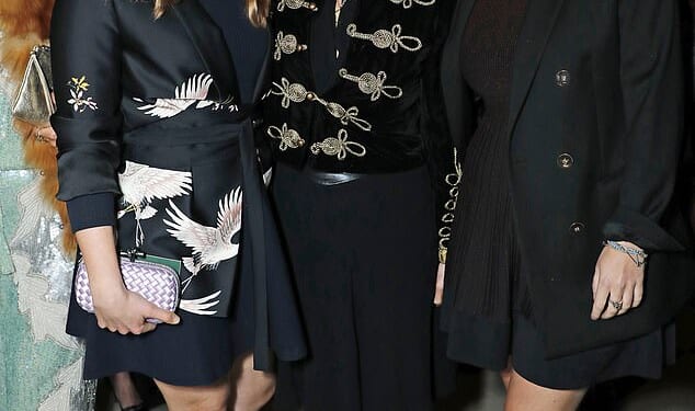 Famously close, 'the tripod' is the nickname used by Sarah Ferguson and her daughters, Princesses Beatrice and Eugenie, to describe their mutually supportive relationship. Pictured (L-R) are Beatrice, Sarah and Eugenie