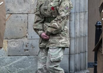Lady Louise and her 'boyfriend' both looked smart in their military uniforms as they took part in the St Andrews Regiments' Day Parade at University
