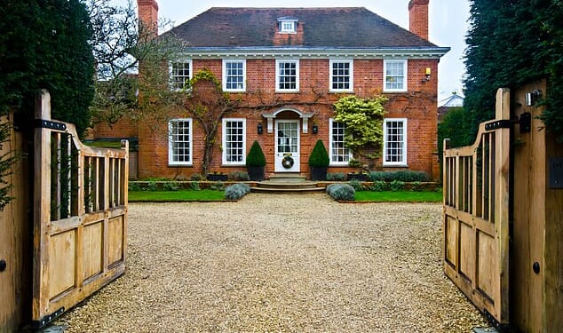 Big falls: In the prime country house market, values are down 8. on the year