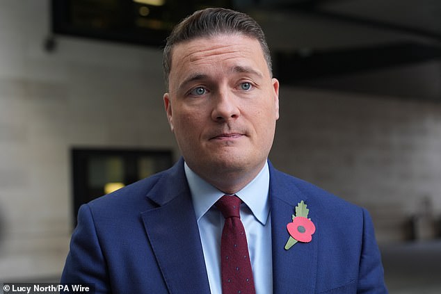 Mr Streeting (pictured) has been locked in an ongoing dispute with the British Medical Association (BMA) since the start of October