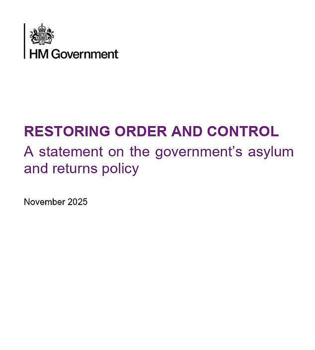 The Home Office released details of the new plan in a 33-page document on Monday, November 17