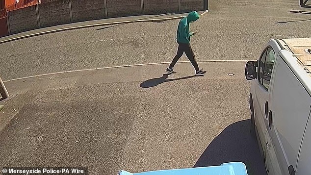 CCTV shows Axel Rudakubana walking to a bus stop on the morning of the attack