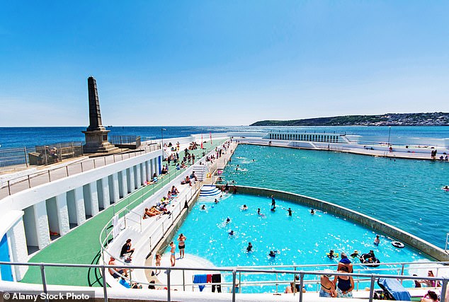 In what has been dubbed the 'lido renaissance', communities across the UK have been fighting to revive these abandoned pools in recent years. Pictured: Jubilee Pool, in Penzance, Cornwall, is one of the most famous lidos in the UK