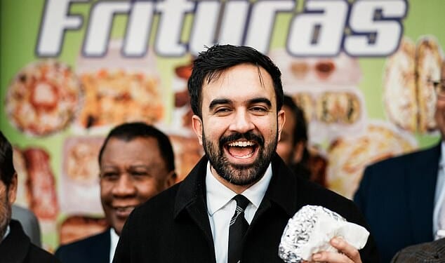 Zohran Mamdani (pictured at a campaign event on Thursday, who loves cricket and Arsenal football club but is rather less keen on Israel and billionaires, is well ahead in the race for New York City mayor