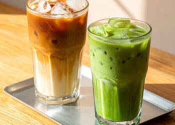 Our obsession with matcha shows no sign of abating, while celebs Gwyneth Paltrow and Brad Pitt swear by its energy-giving properties without coffee's jittery side-effects (FILE PHOTO)