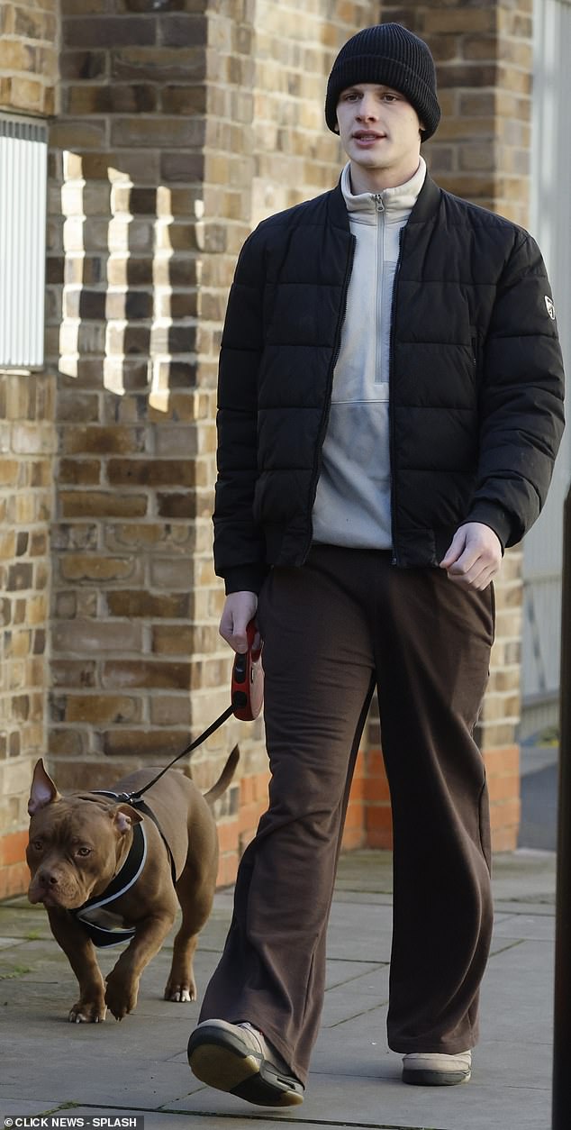 Freddy, who has moved into his grandmother's house in Bermondsey, south-east London, was spotted going for a walk yesterday. He also seems to have won the battle with his ex over who would keep their dog, Pablo