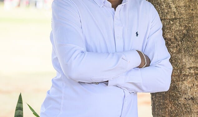 The real Mohamed Farah in Nairobi. He begged Sir Mo to support his bid for a new life in Britain