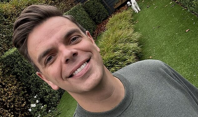 Upbeat: Gareth Davies thinks an artificial lawn is great for dog owners