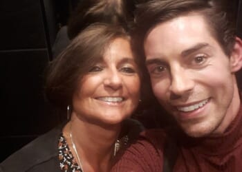 Tom Read Wilson's father, Crispin Read Wilson, entered into a relationship with an 18-year-old pupil who went on to become Tom's mother, Juliette Cheeseman (pictured together)