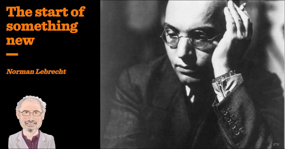 The start of something new | Norman Lebrecht