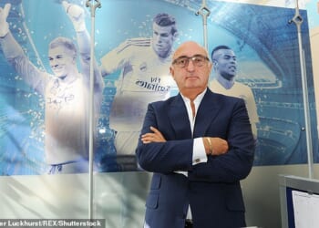 Jonathan Barnett, then owner of the Stellar Group, was named by Forbes in 2019 as the world's top agent after negotiating £1.04billion in football deals