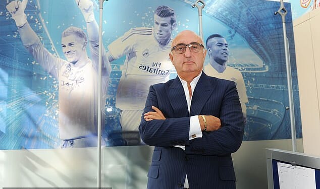 Jonathan Barnett, then owner of the Stellar Group, was named by Forbes in 2019 as the world's top agent after negotiating £1.04billion in football deals