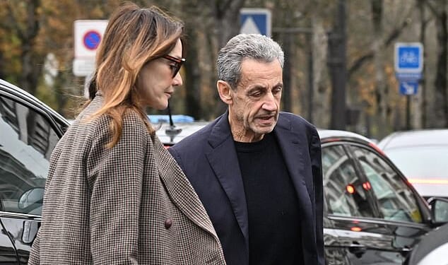 On Tuesday afternoon, the former president reportedly took a jog around his Paris home before heading out to the four-star Le Flandrin, just minutes from the Place du Trocadero