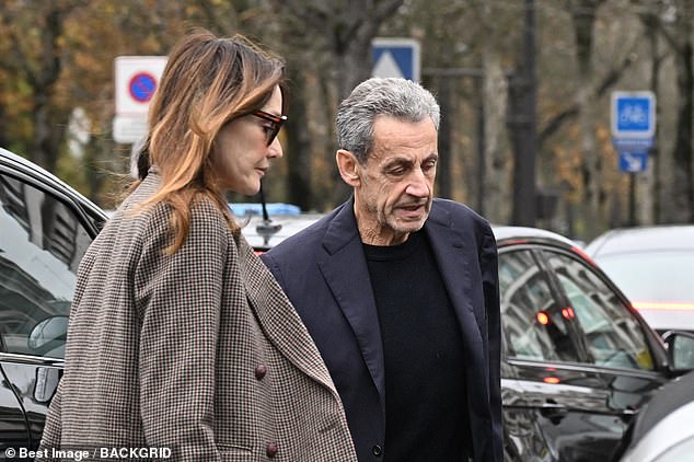 On Tuesday afternoon, the former president reportedly took a jog around his Paris home before heading out to the four-star Le Flandrin, just minutes from the Place du Trocadero