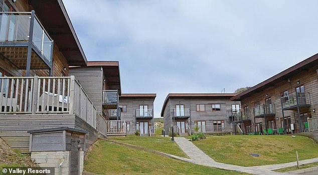 Pictured: How the eco-homes will look, as per images on the Towan Valley Resorts website