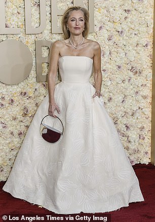 Pictured: Anderson attends the 82nd Golden Globe Awards in 2024