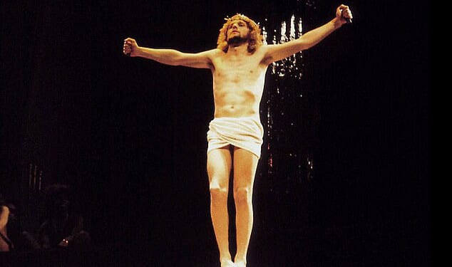 Audience members were warned about an 'depiction of the crucifixion' for the upcoming Jesus Christ Superstar musical. Pictured: The musical in 1972