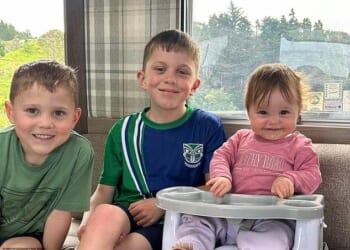 August, Hugo and Goldie tragically lost their lives in a horror house fire in Sanson, New Zealand