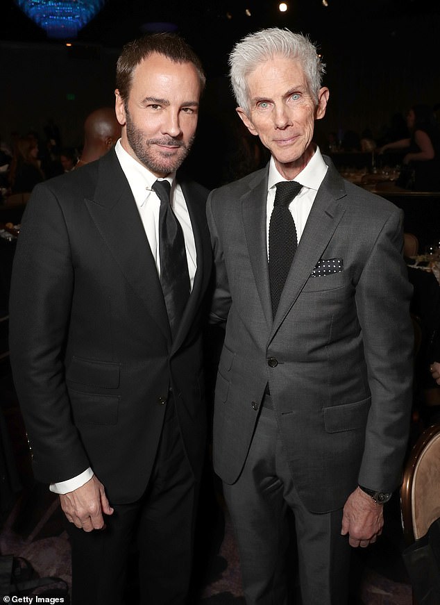 Tom Ford has revealed the heartbreaking moment he discovered his husband Richard Buckley had died at their Los Angeles home while they were watching television (pictured in 2017)
