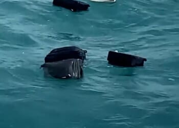 A tourist has blamed 'incompetent' crew members onboard a Thai ferry after her luggage was swept out to sea