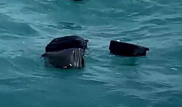 A tourist has blamed 'incompetent' crew members onboard a Thai ferry after her luggage was swept out to sea