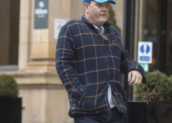 Alan Carr was everything but a Chatty Man on Friday when he was pictured for the first time since winning The Traitors the night before