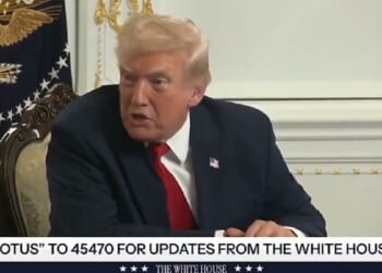 President Donald Trump snaps at a reporter Thursday during a news conference at his home in the Mar-a-Lago Club in Florida.