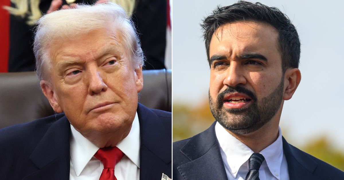 President Donald Trump announced he will meet Friday with New York City Mayor-elect Zohran Mamdani, right.