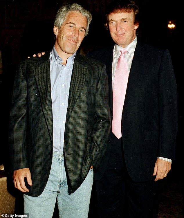 Trump (pictured with Epstein in 1997), who has previously called all attempts from both parties to release the files part of a Democrat hoax, gave the bill his blessing on Truth Social Sunday evening