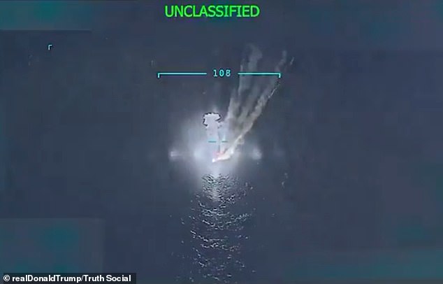 The commander-in-chief has also cracked down on suspected drug traffickers from the country, launching missile strikes on suspected vessels