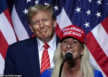 Donald Trump slammed renegade Republican Marjorie Taylor Greene as a 'traitor' and said she turned on him because he 'refused to return her never ending barrage of phone calls'