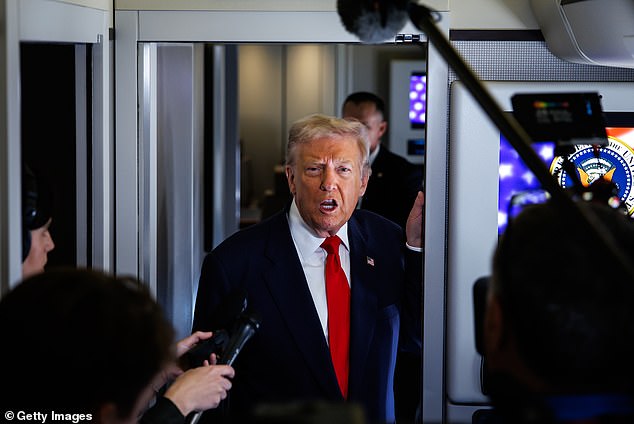 President Donald Trump tore into Late Night host Seth Meyers on Saturday, calling him a 'deranged lunatic' and blasting his criticism of Trump as 'illegal'