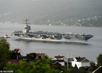 U.S. Navy's USS Gerald R. Ford in Norway in September