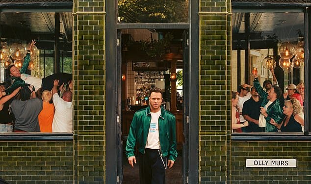 The cover of Olly Murs's new album, Knees Up. Released this month, it has already garnered significant criticism on social media