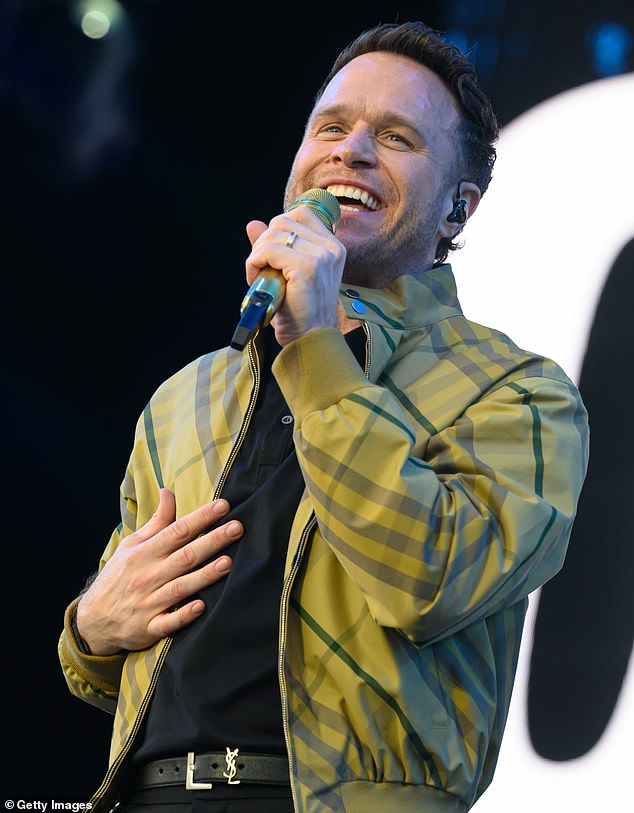 Olly Murs performs during Radio 2 In the Park in Chelmsford, Essex earlier this year