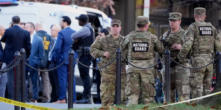 Two National Guard members shot in DC, suspect in custody