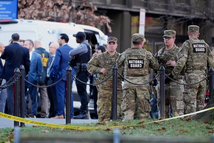 Two National Guard members shot in DC, suspect in custody