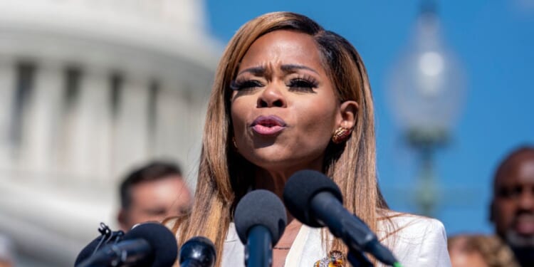Rep. Shelia Cherfilus-McCormick speaks at the Capitol in Washington, DC on Sept. 20, 2024.