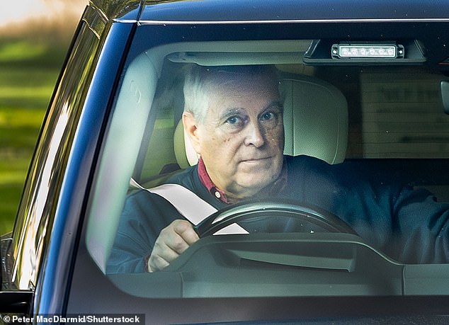 Andrew Mountbatten Windsor, as he is now known, the last time he was seen in public driving out of Royal Lodge a month ago